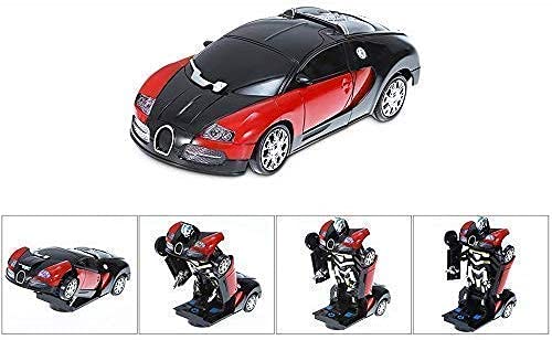 Battery Operated Converting Car to Robot, Robot to Car Automatically,Robot Toy, with Light and Sound for Kids Indoor and Outdoor 3 Year