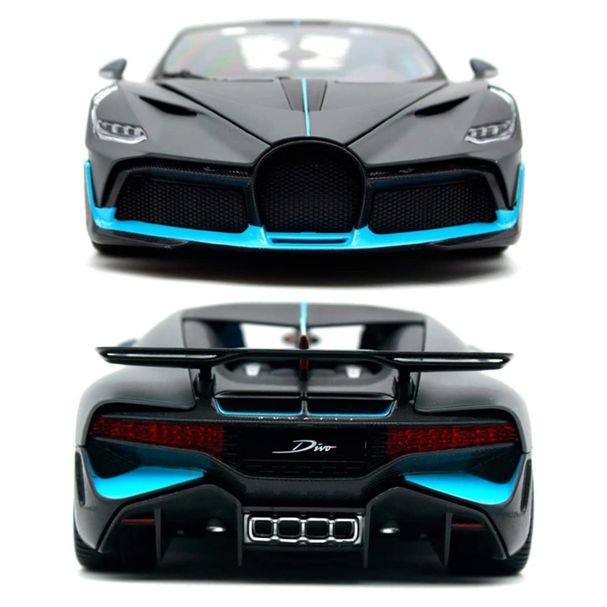 Bugatti Divo 1:32 Exclusive Alloy Metal Pull Back Die-cast Car Diecast Metal Pullback Toy car with Openable Doors & Light, Music Boys Gifts Toys for Kids
