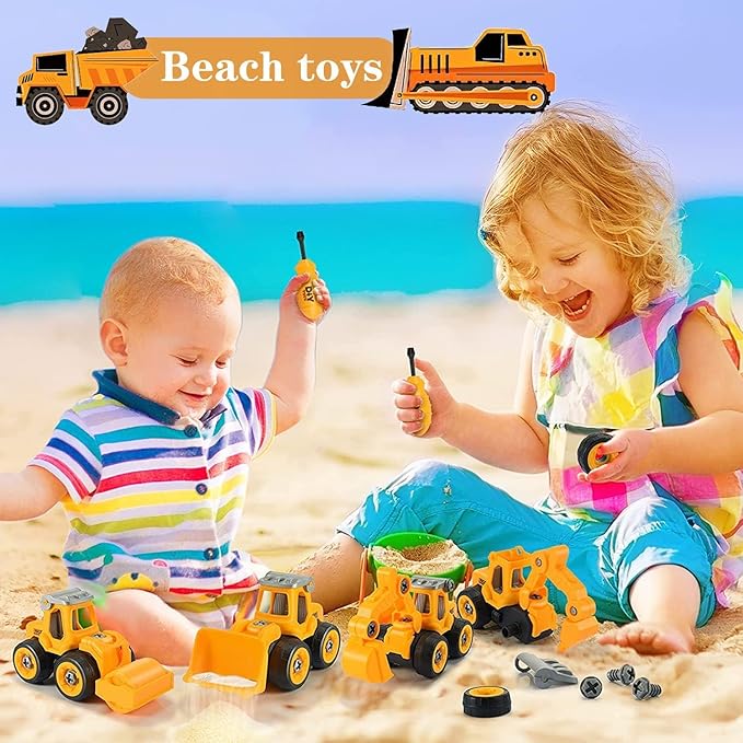 Interactive Push‑Along Construction Excavator Toy – Realistic Digging Action for Toddlers (Ages 2+)