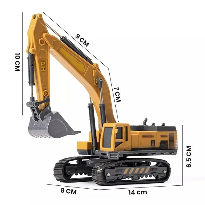 Bulldozer & Excavator 2‑in‑1 Push‑Along Construction Toy for Toddlers (Ages 2+)