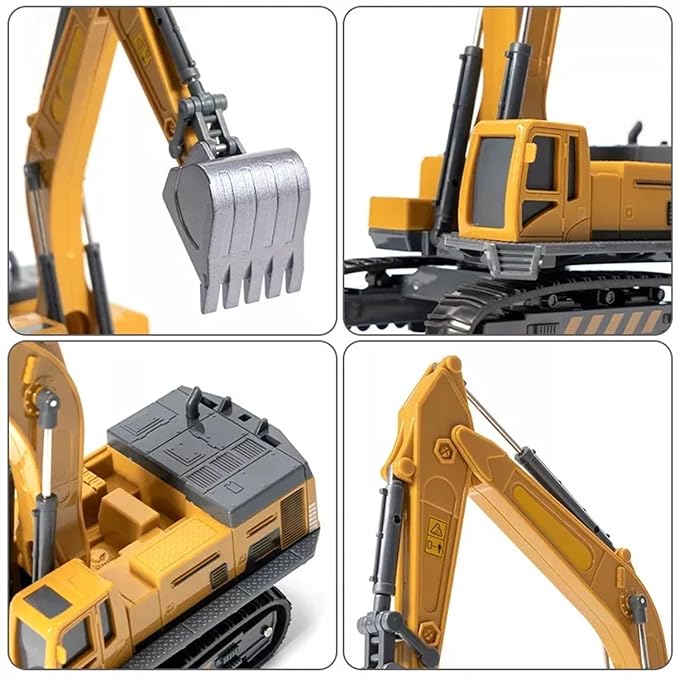 Bulldozer & Excavator 2‑in‑1 Push‑Along Construction Toy for Toddlers (Ages 2+)