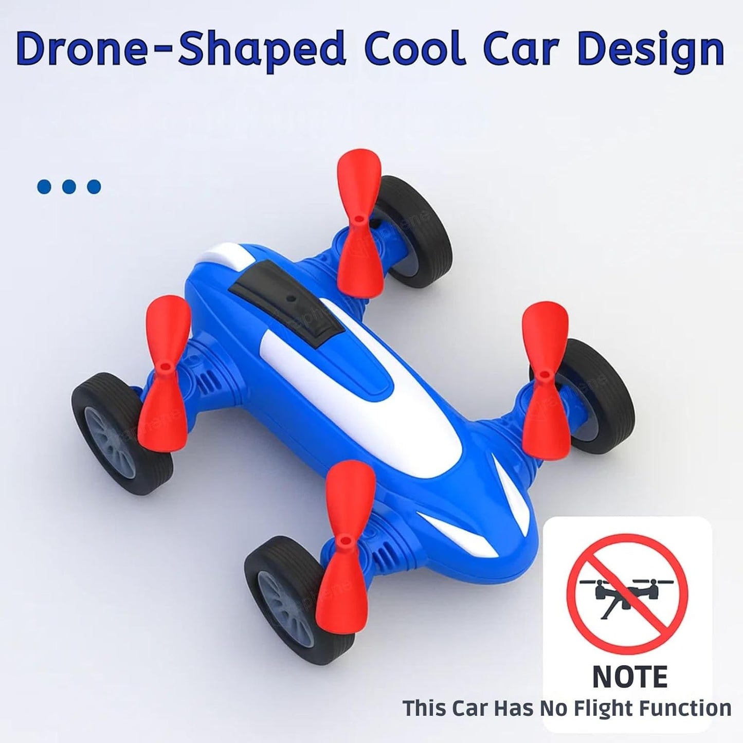 Zunbella 2-in-1 Flying Style Racer Toy โ Pull Back Car with Propeller Wings โ Action Toy for Kids 3+