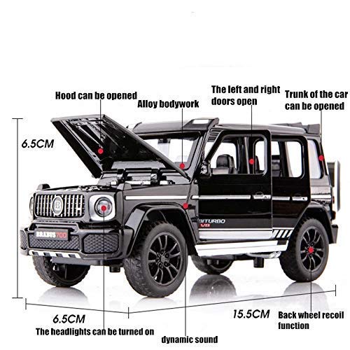 Brabus 700 Mercedes-Benz AMG G63 Benz Model Car Gwagon 1:32 Exclusive Alloy Metal Pull Back Die-cast Car Diecast Metal Pullback Toy car with Openable Doors & Light Music