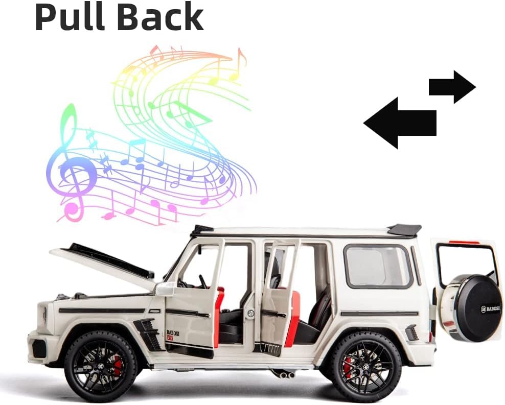 Brabus 700 Mercedes-Benz AMG G63 Benz Model Car Gwagon 1:32 Exclusive Alloy Metal Pull Back Die-cast Car Diecast Metal Pullback Toy car with Openable Doors & Light Music