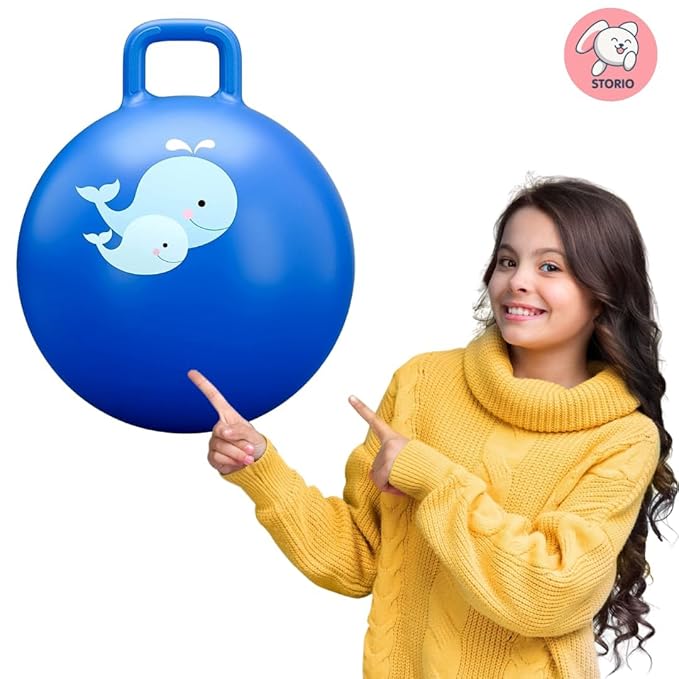 Hop Ball with Handle – Balance & Coordination Hopper for Kids