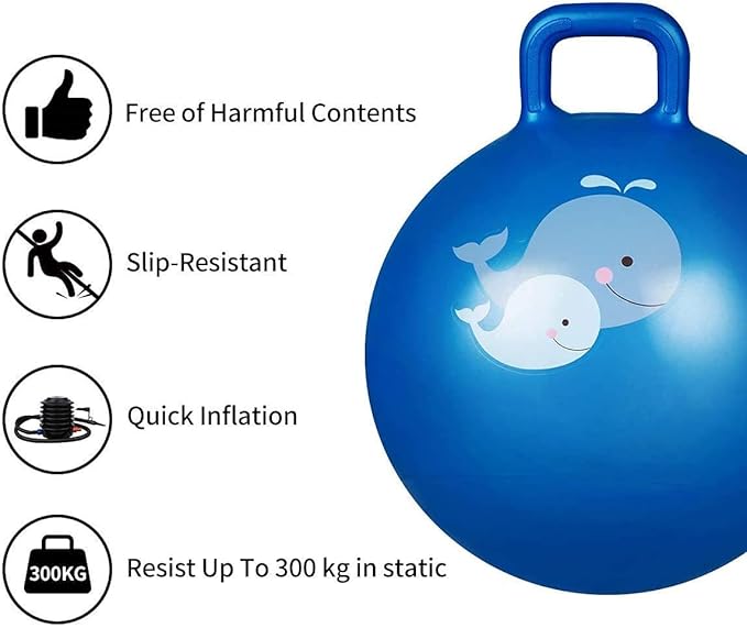 Hop Ball with Handle – Balance & Coordination Hopper for Kids