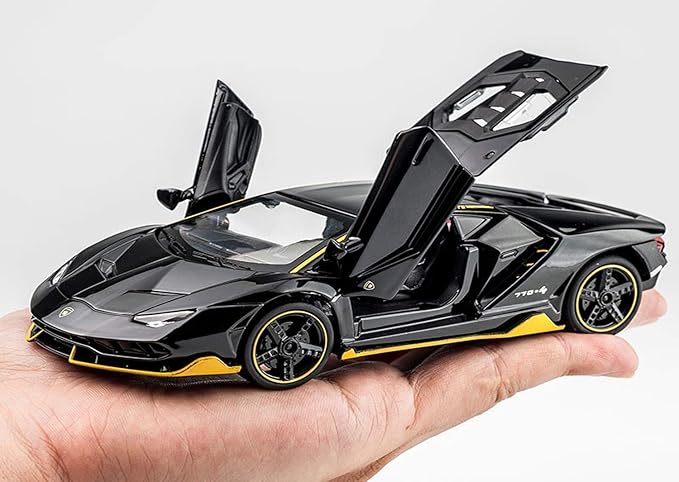 Lamborghini Car Toy Die-cast Metal Car Model Car Pull Back car Super car with Openable Doors with Sound and Light for Birthdays Gift Party Decorations Great for Kids Boys Girls 1:32 Scale