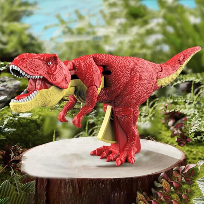 Dinosaur Toy Trigger T-Rex Innovative Telescoping & Swinging Features Realistic Design with Engaging Sound Effects & Lights - Multi Color