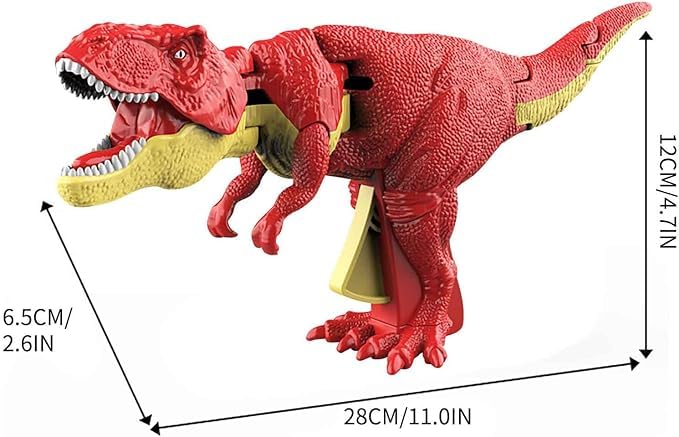 Dinosaur Toy Trigger T-Rex Innovative Telescoping & Swinging Features Realistic Design with Engaging Sound Effects & Lights - Multi Color