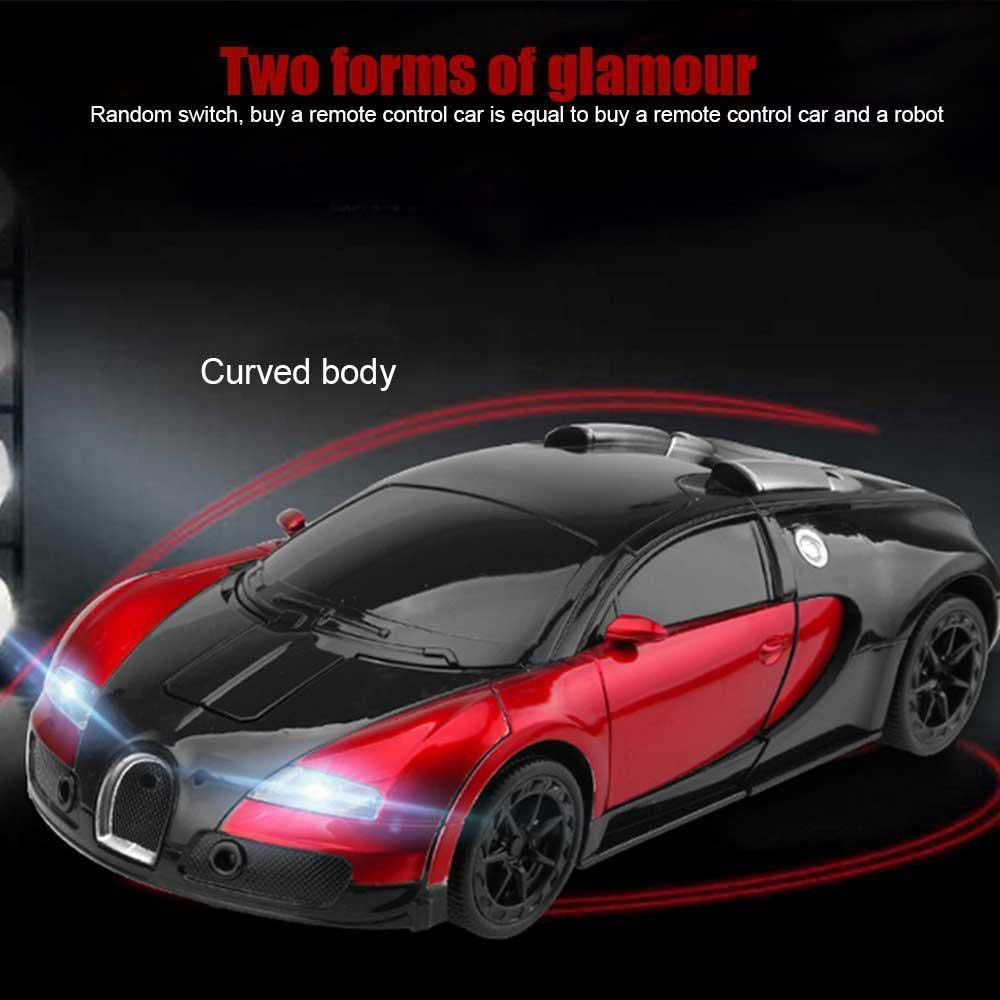 Battery Operated Converting Car to Robot, Robot to Car Automatically,Robot Toy, with Light and Sound for Kids Indoor and Outdoor 3 Year