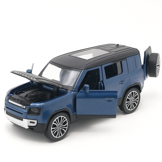 1:36 Scale Die Cast Defender Open Door Metal Car Toy for Kids Boys Unbreakable Diecast Model High Speed Racing Pull Back Car for Boys Birthday Gift
