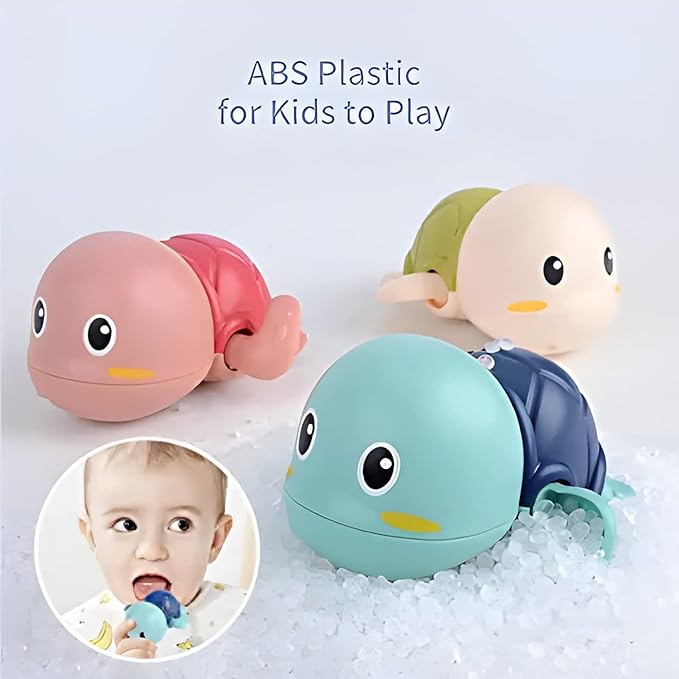 Wind-Up Swimming Bath Toys for Toddlers – Floating Water Play Toy for Kids 1+ Years – Cute Baby Bathtub Toy for Pool & Tub Fun