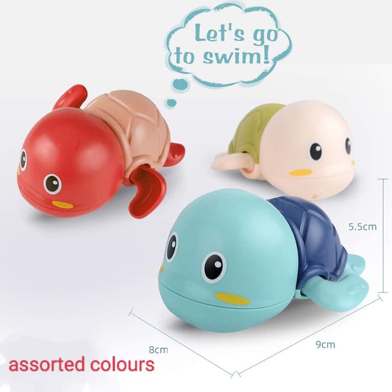 Wind-Up Swimming Bath Toys for Toddlers – Floating Water Play Toy for Kids 1+ Years – Cute Baby Bathtub Toy for Pool & Tub Fun