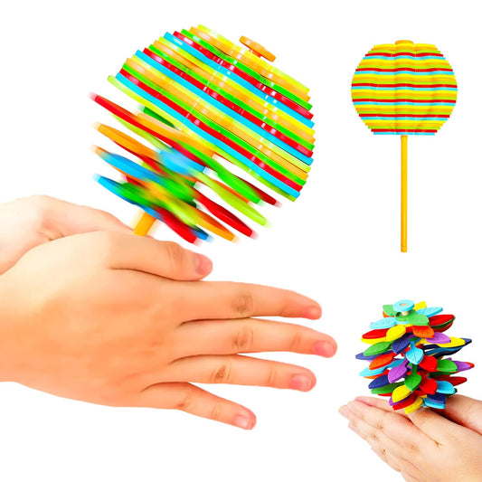 Spinning Candy Flower Fidget Toy – Multicolor Stress Relief & Sensory Spinner for Kids & Adults