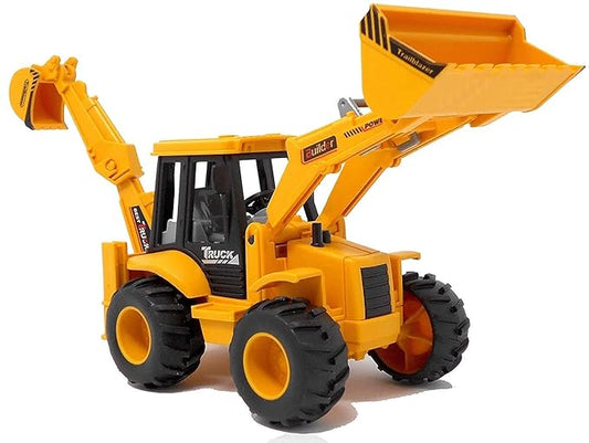 2‑in‑1 Bulldozer & Excavator Construction Toy – Durable Push‑Along Vehicle for Kids 2+ Years