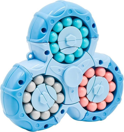 Rotating Infinity Bean Cube – Sensory Fidget & Stress Relief Toy for Kids & Adults (Multicolor)