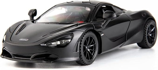 McLaren 720s Model Car Sports Car 1:32 Exclusive Alloy Metal Pull Back Die-cast Diecast Metal Pullback Toy car with Openable Doors & Light Music Gifts Toys for Kids