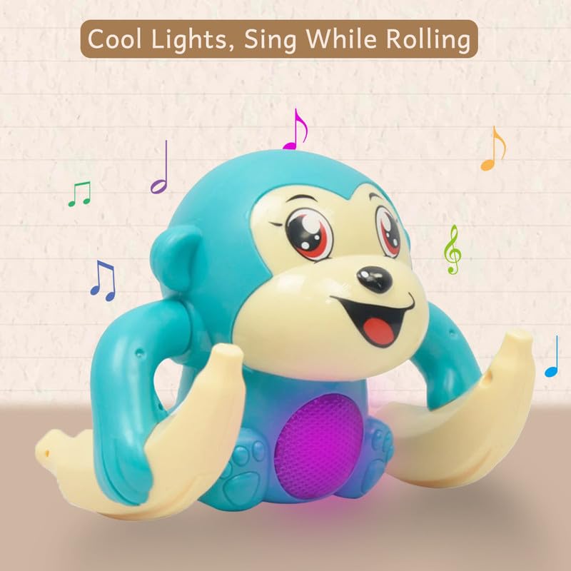 Zunbella Banana Monkey Toy – Musical Light‑Up Monkey for Toddlers