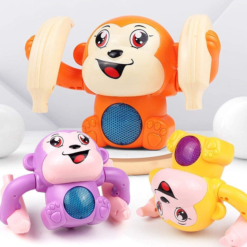 Zunbella Banana Monkey Toy – Musical Light‑Up Monkey for Toddlers