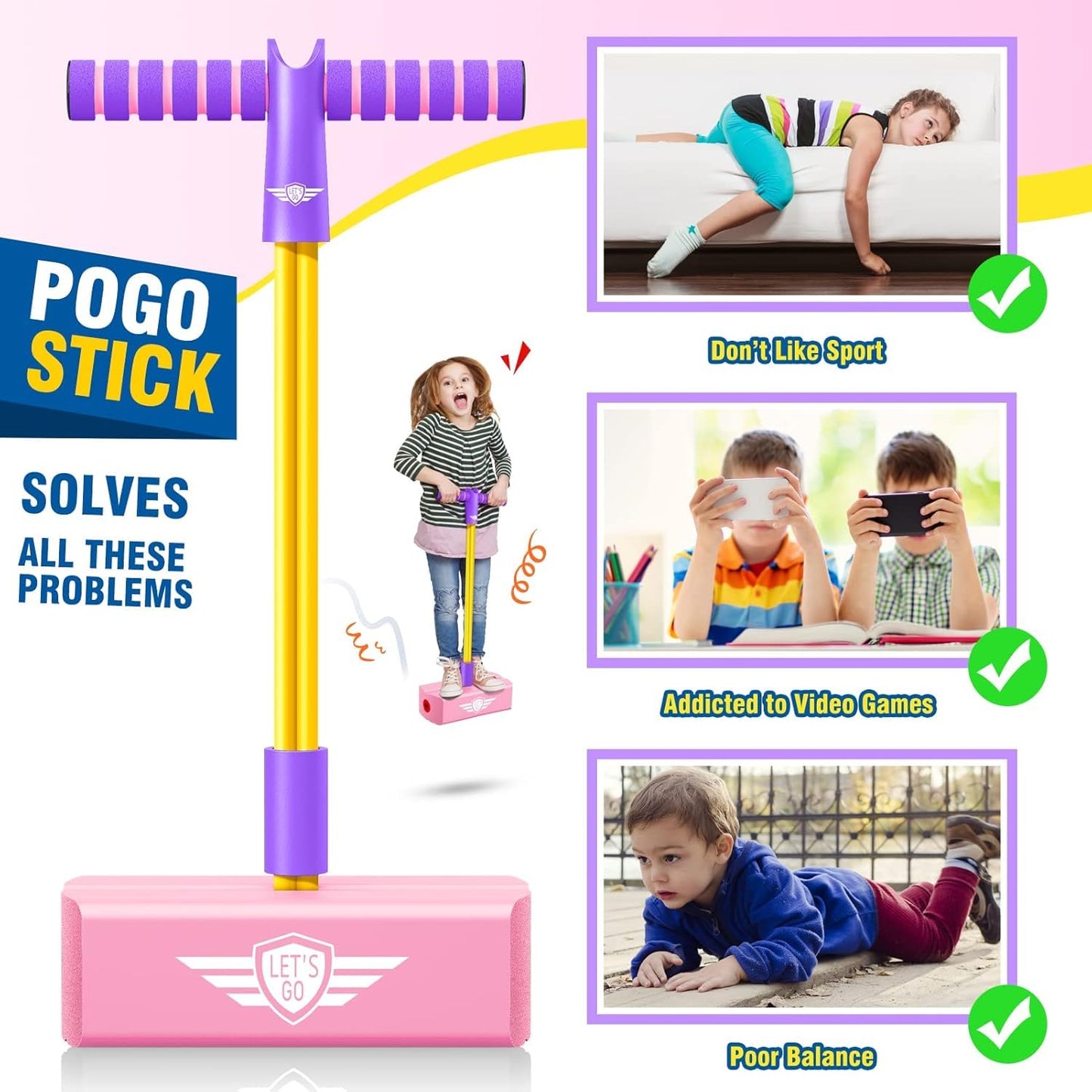 Foam Pogo Jumper for Kids – Balance & Coordination Training Toy (Ages 3+)