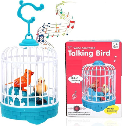 Talking Bird Toy for Kids | Interactive Toy & Repeat What You Said | Singing & Chirping in The Birdcage | Gifts for Babies, Kids & Children