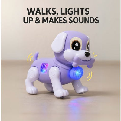 Zunbella Walking Puppy Toy – Light & Sound Follow‑Me Dog
